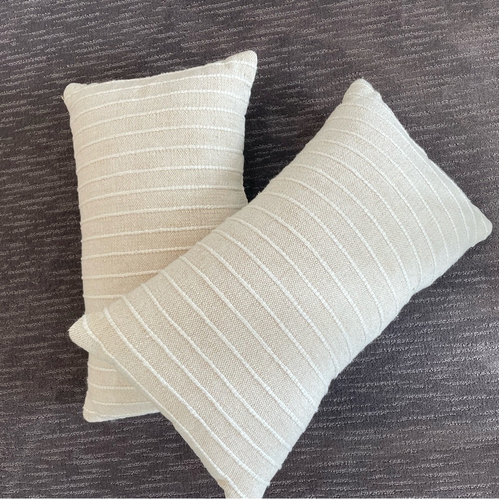Nate Home by Nate Berkus Textured Cotton Decorative Throw Pillows (2 pillows)